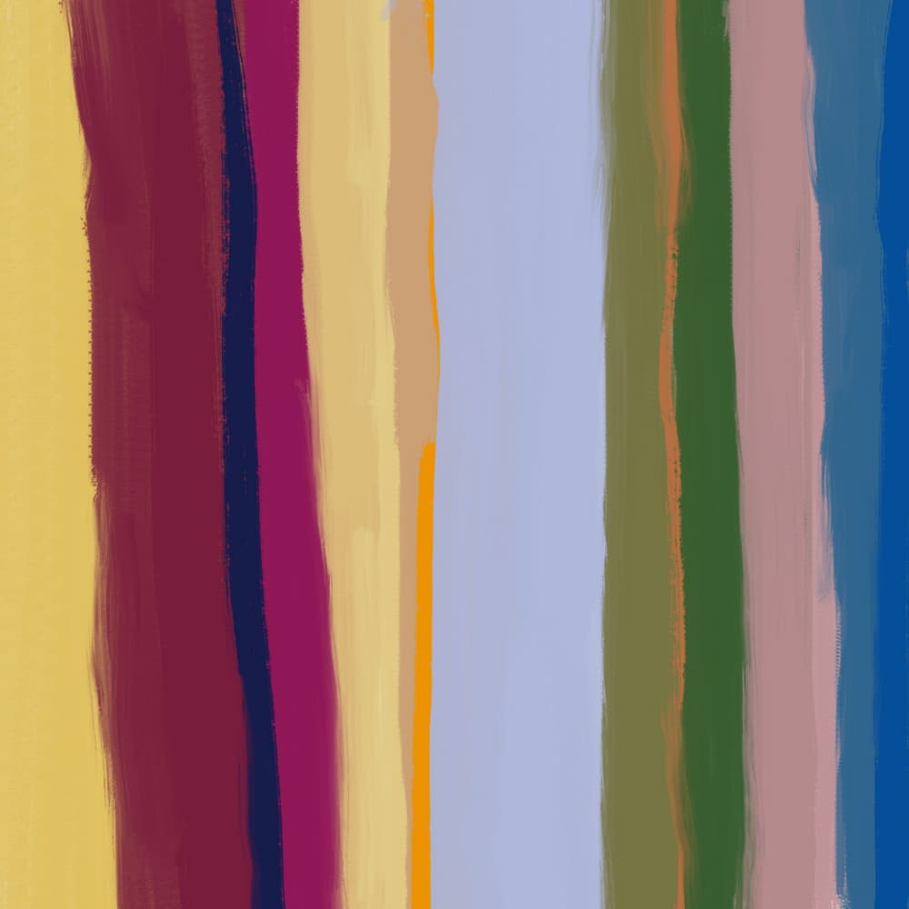 Vibrant Vertical Stripes by Little Dean — canvas wall art