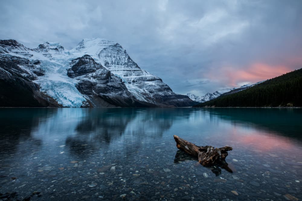Snowy Mountain Lake Reflection by Li Ying — canvas wall art