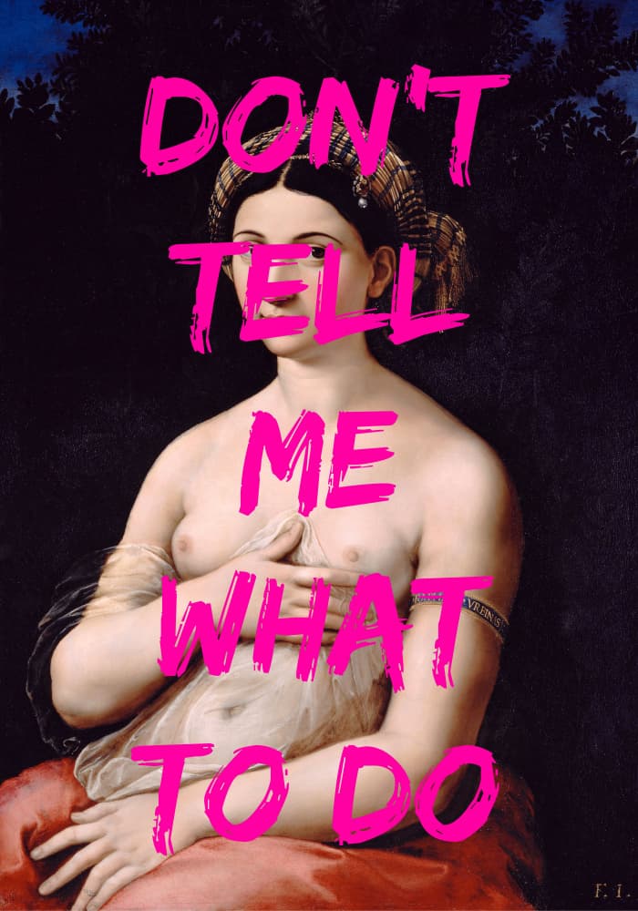 Rebellious Renaissance Portrait by Athene Fritsch — canvas wall art