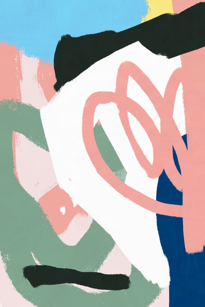 Vibrant Abstract Strokes by Jilli Darling — canvas wall art