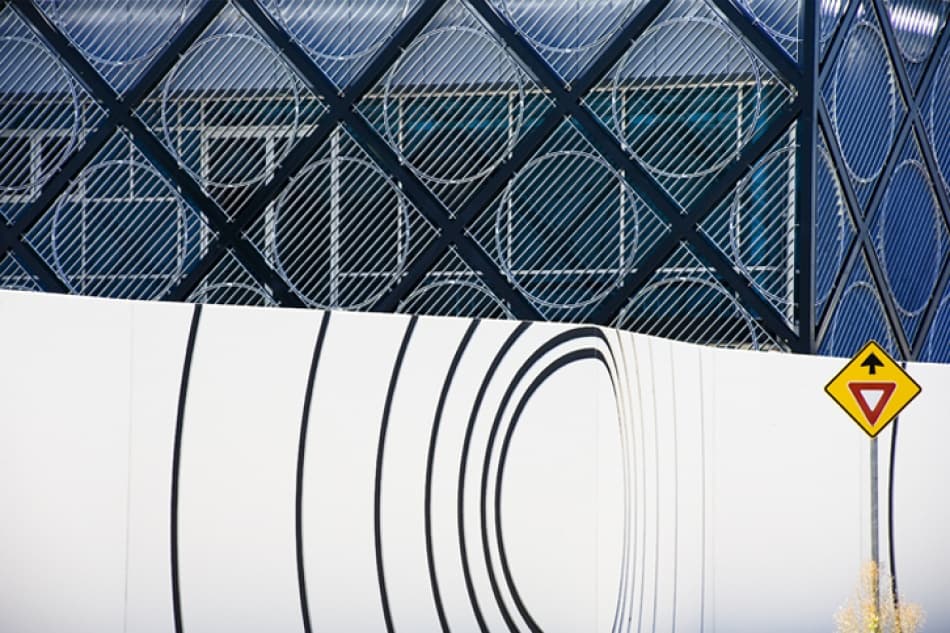 Modern Urban Geometry by Wayne Pearson — canvas wall art