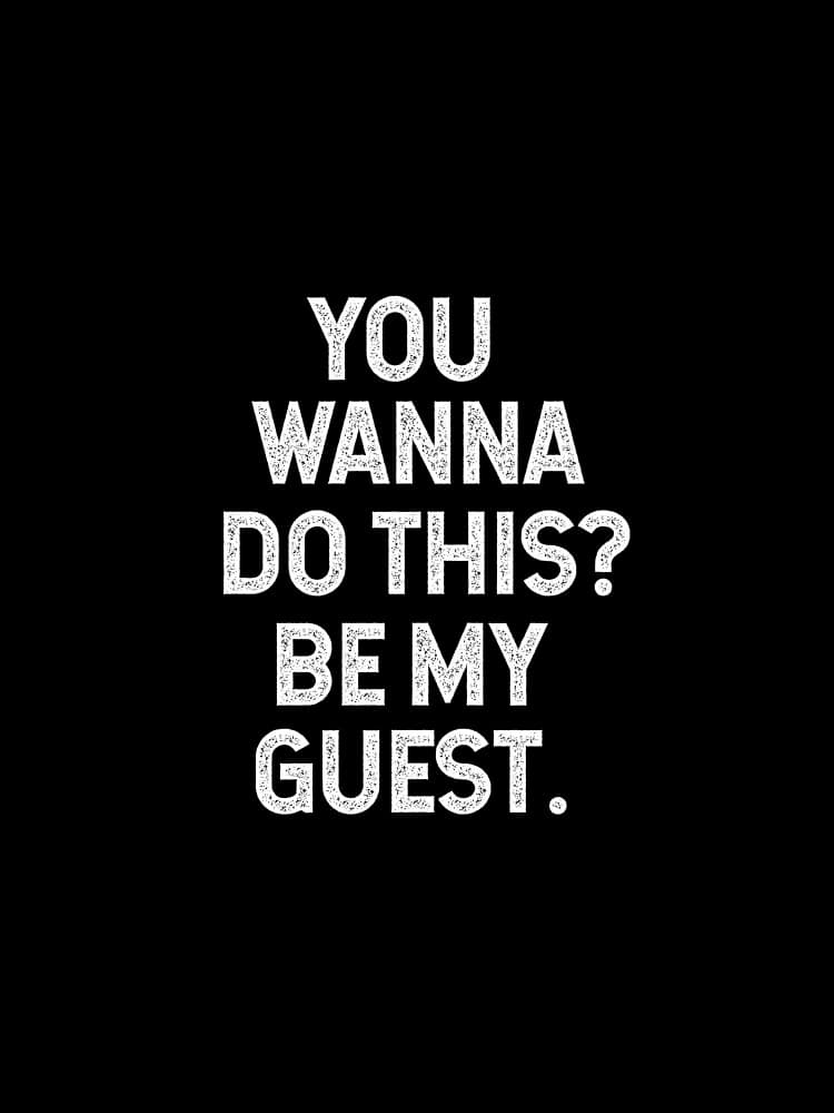 Be My Guest Statement by Happie Eagle — canvas wall art