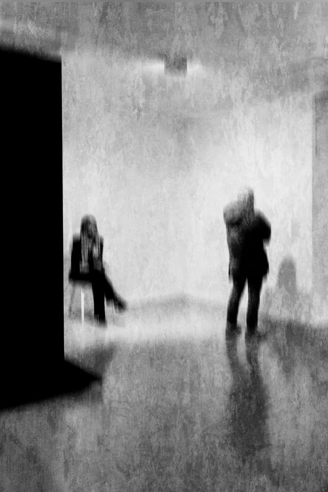 Blurred Gallery Figures by Isabelle DUPONT — canvas wall art