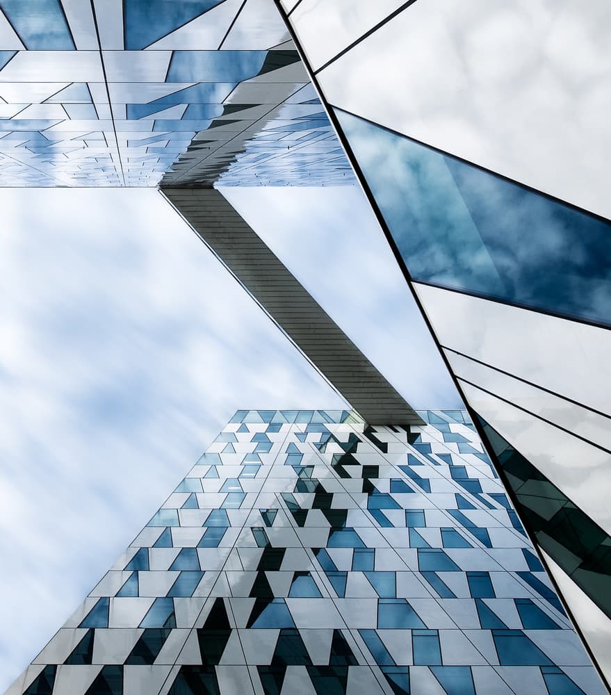 Reflective Urban Forms by Wayne Pearson — canvas wall art