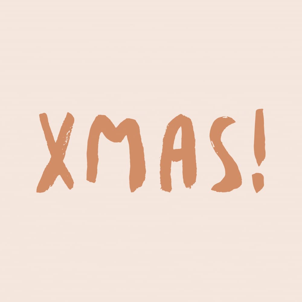 Cheerful Xmas Lettering by Orara Studio — canvas wall art