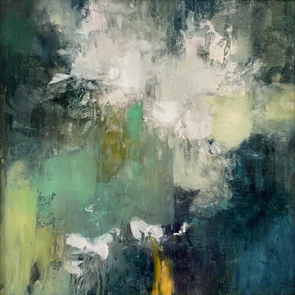 Serene Green Bloom by Julia Purinton — canvas wall art