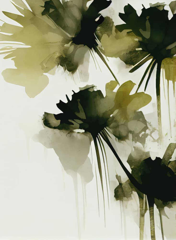 Floral Hues Dance by Treechild — canvas wall art