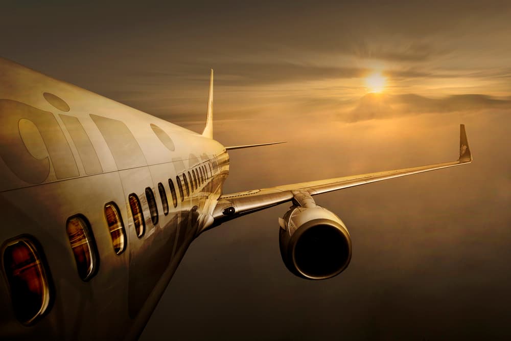 Golden Sunset Flight by Ekkachai Khemkum — canvas wall art