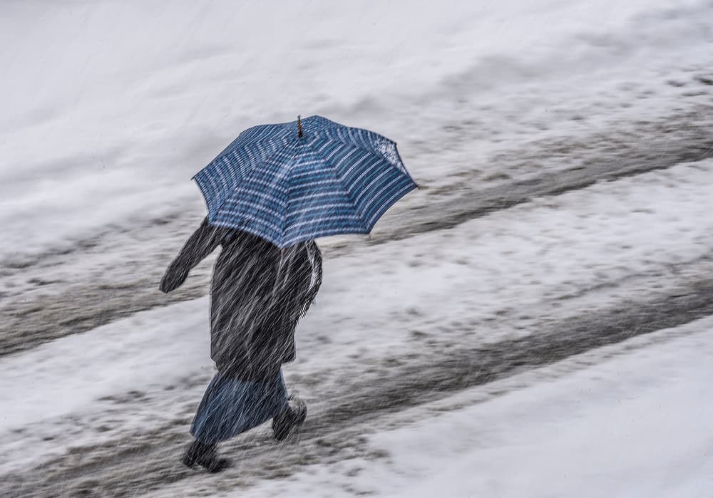 Walking In Winter Snow by Ömer Ates Kızıltug — canvas wall art