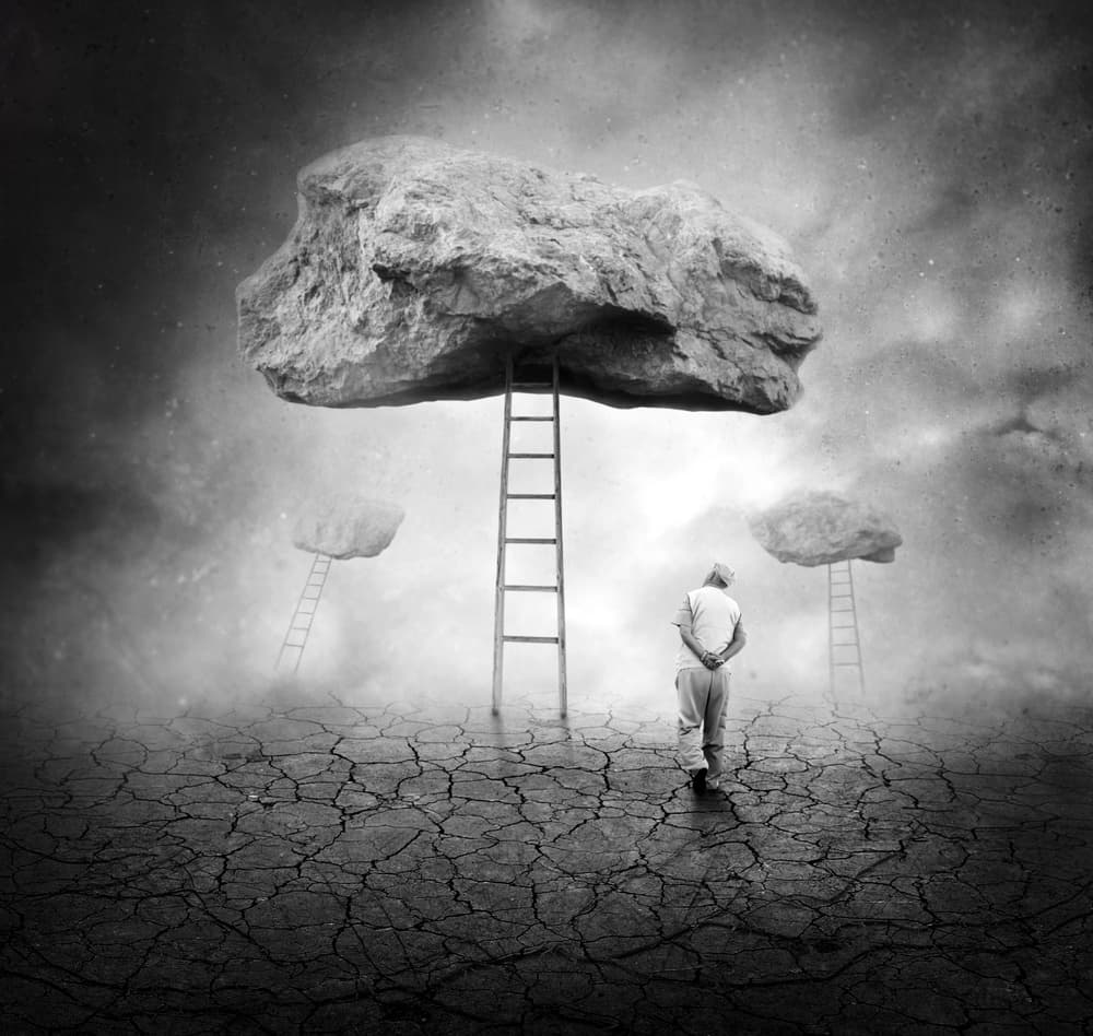 Burdened Man Contemplating by Nermin Smajić — canvas wall art