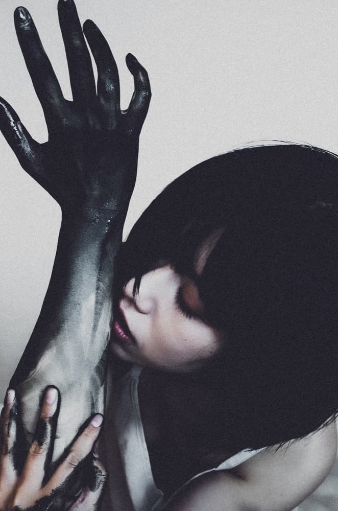 Dark Painted Beauty by Kurosaki Sangan — canvas wall art
