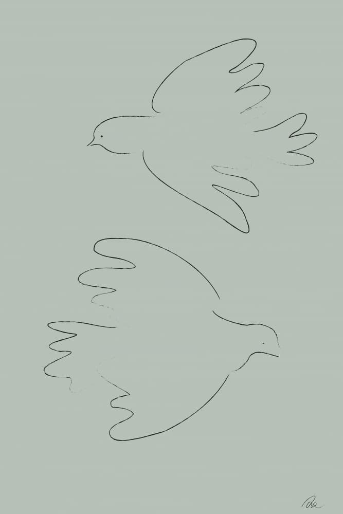 Flying Peace Doves by Pictufy Studio II — canvas wall art