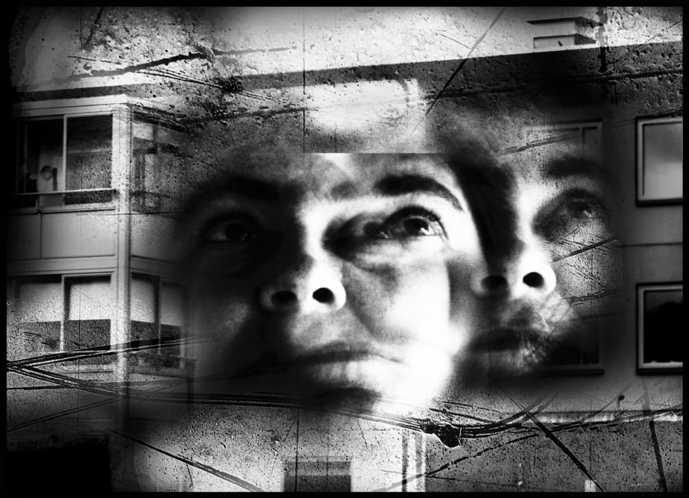 Conceptual Urban Faces by Ylva Sjögren — canvas wall art