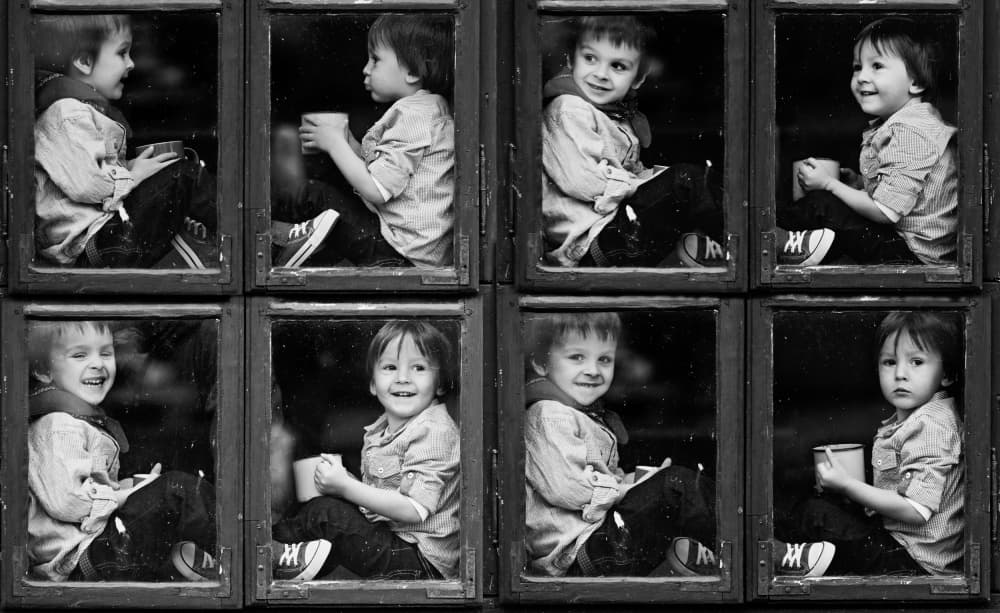 Curious Boy's Windows by Tatyana Tomsickova — canvas wall art
