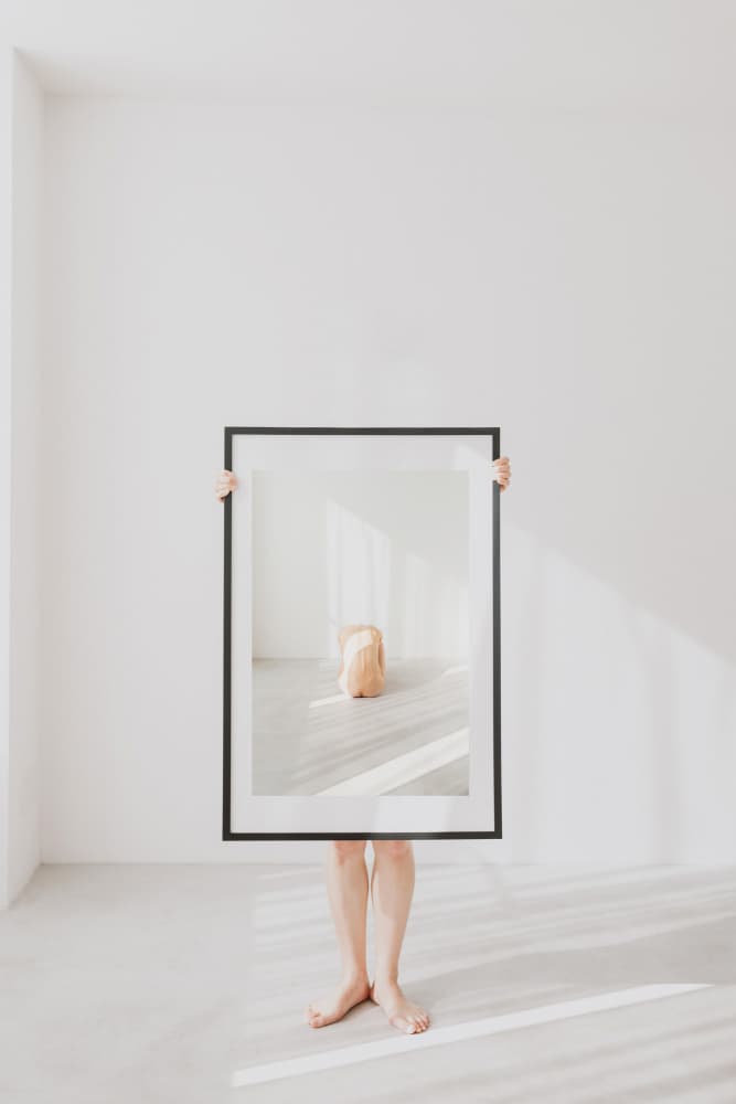 Framed Self Reflection by Jun Ishibashi — canvas wall art