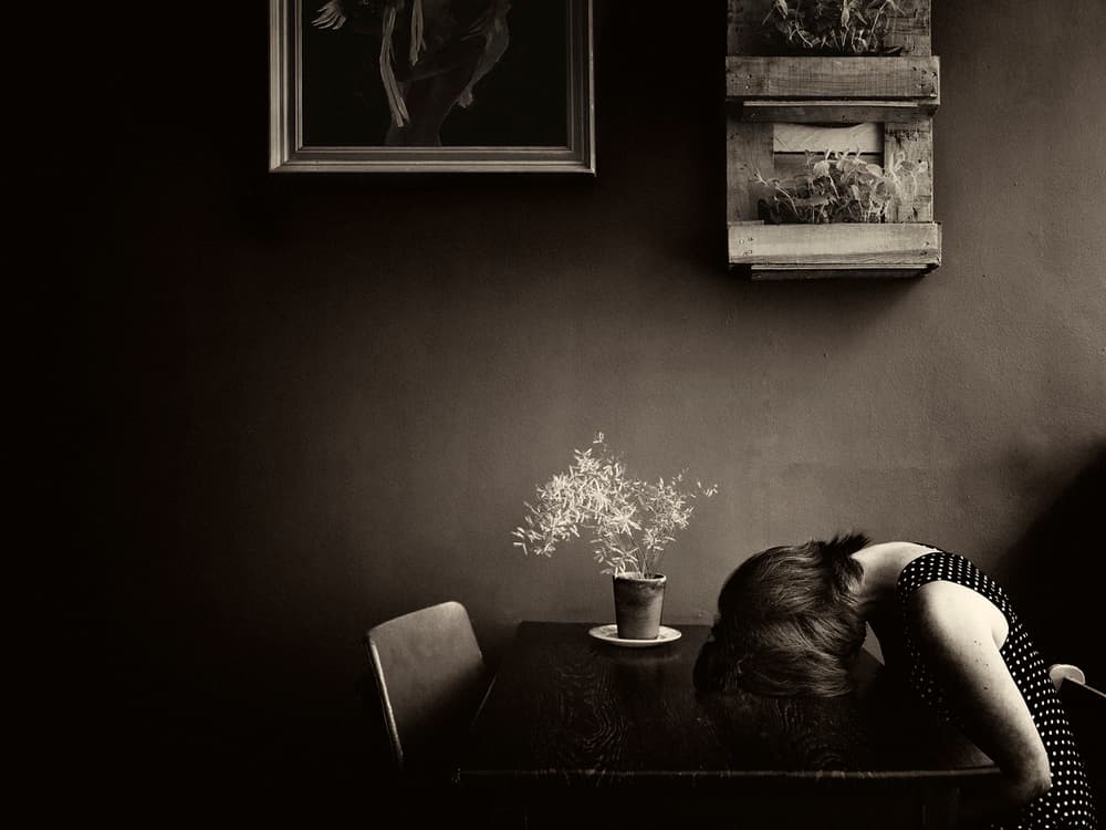 Woman Lost in Thought by Ton Dirven — canvas wall art
