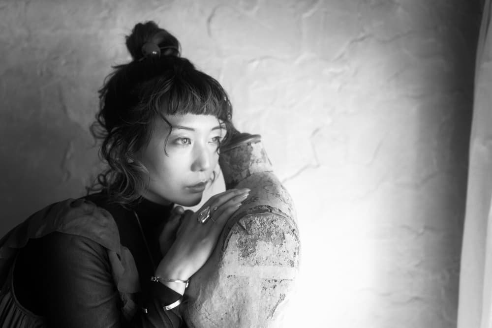 Pensive Woman Black White by Hiro Fukuda — canvas wall art