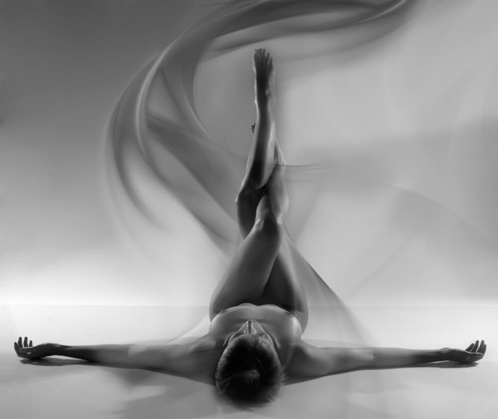 Serene Nude Form by Moris Raskin — canvas wall art