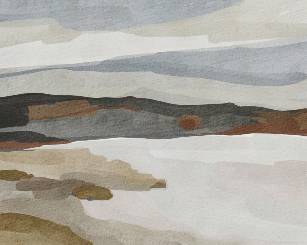 Soft Abstract Coast by Nikita Jariwala — canvas wall art