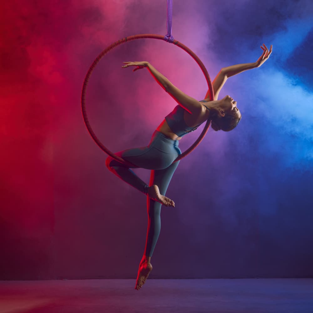 Vibrant Aerial Performance by Lisdiyanto Suhardjo — canvas wall art