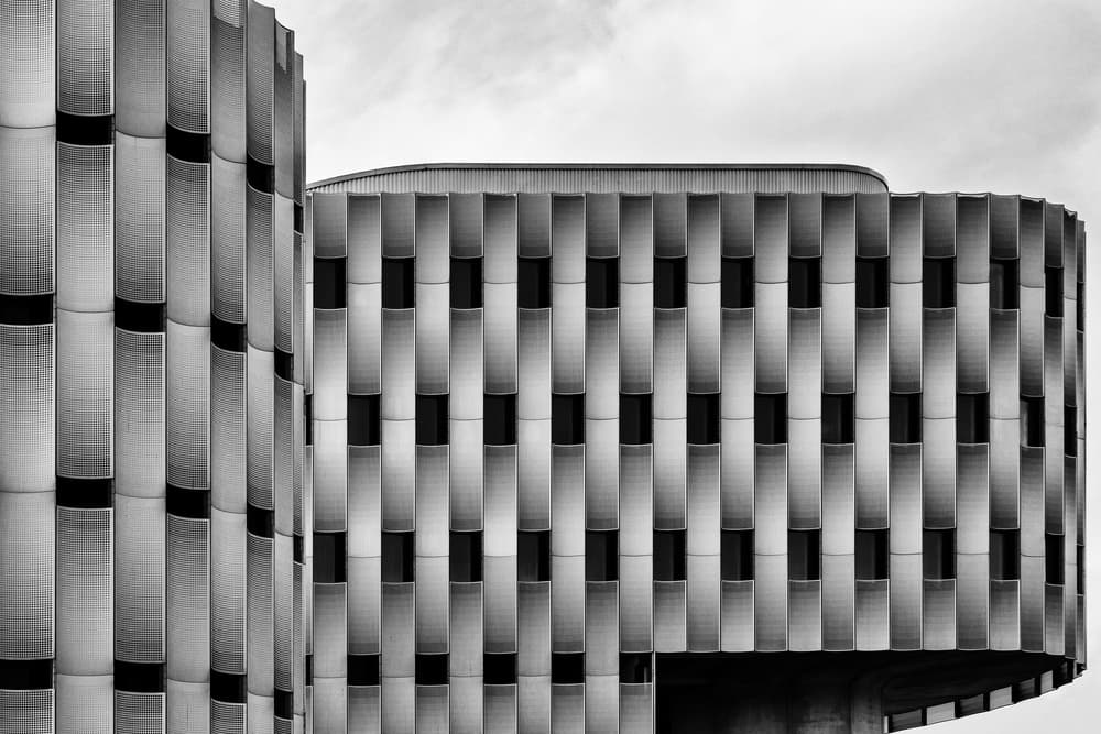 Geometric Building Curves by Theo Luycx — canvas wall art