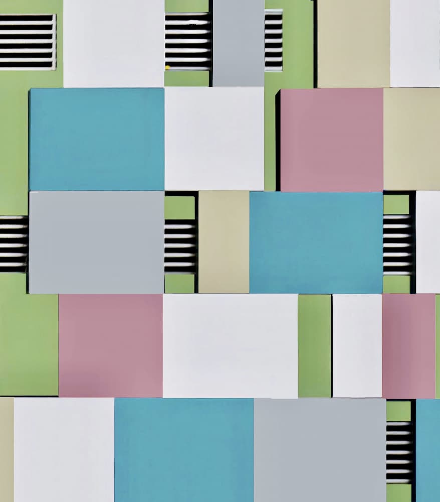 Modern Pastel Grid by Arnon Orbach — canvas wall art