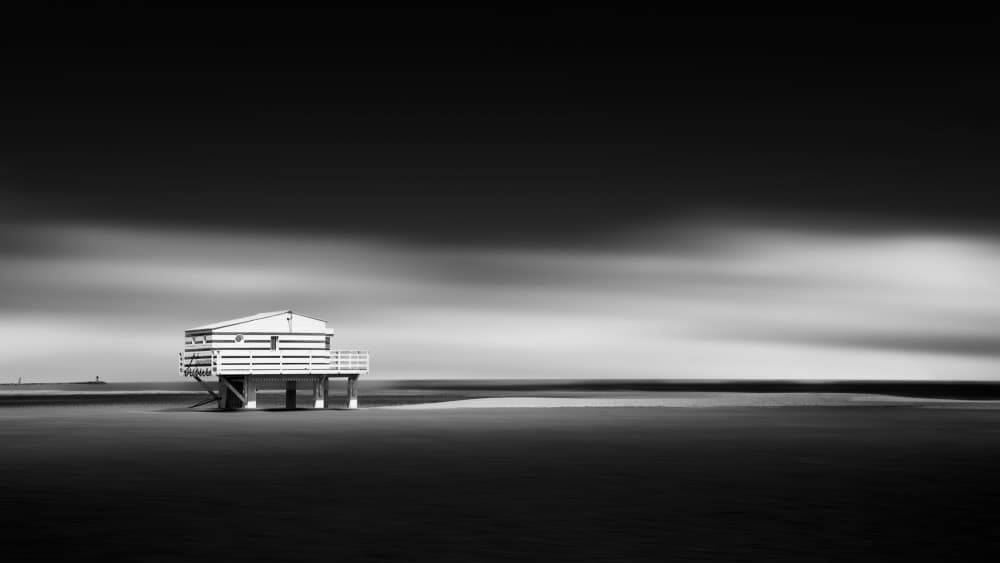 Isolated Beach House by Michel Guyot — canvas wall art