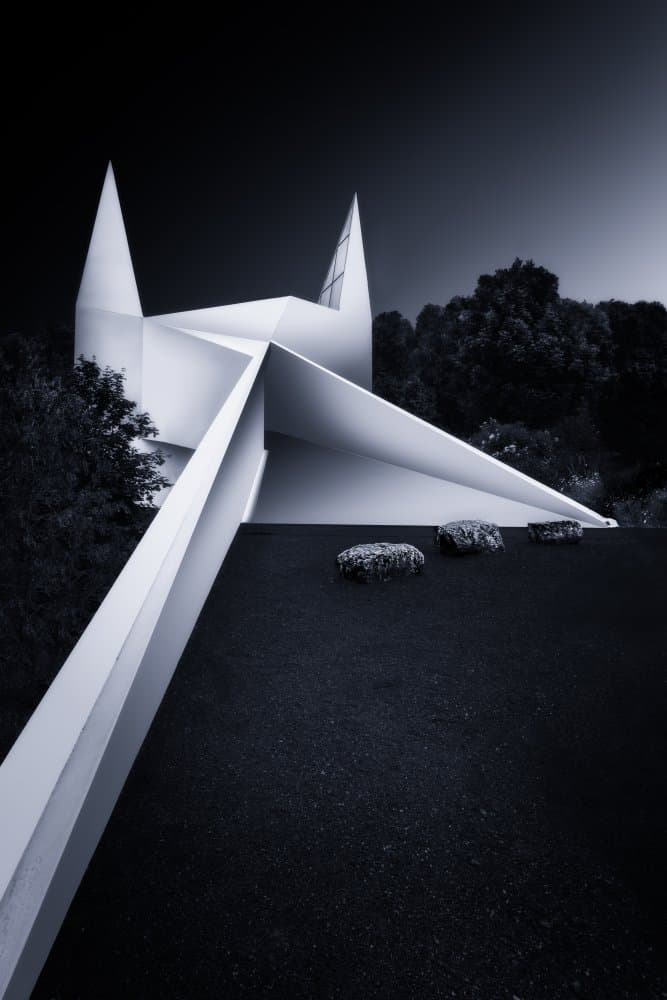Modern Geometric Architecture by Ute Scherhag — canvas wall art