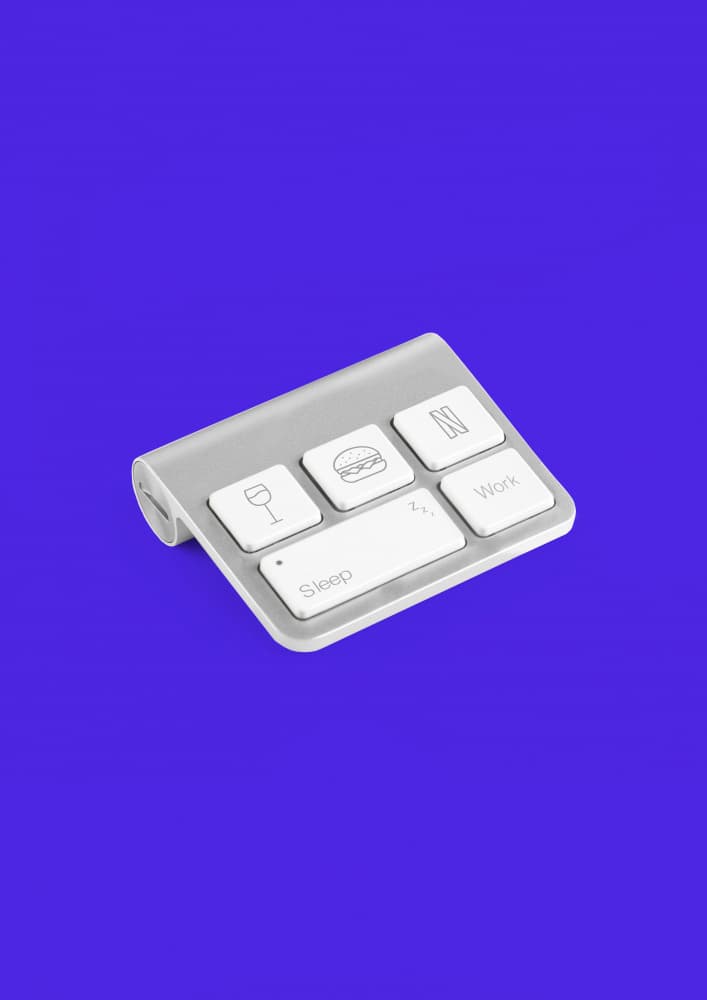 Work Sleep Play Keys by Artem Pozdniakov — canvas wall art