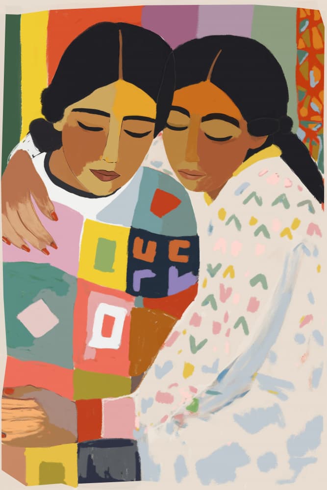 Warm Hug by Treechild — canvas wall art