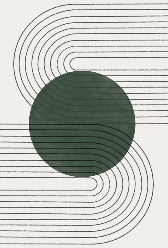 Curved Harmony by THE MIUUS STUDIO — canvas wall art