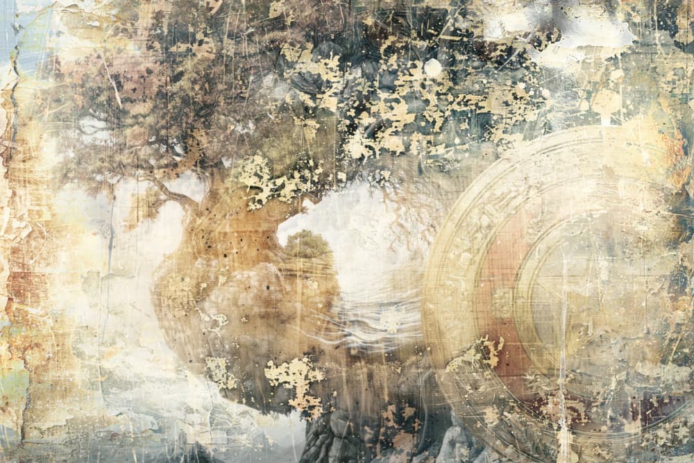 Ancient Tree Celestial Dial by Rafal Kulik — canvas wall art