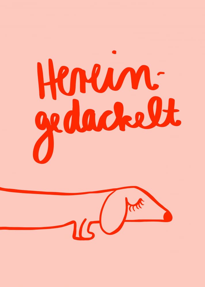 Hereingedackelt by Ute Arnold — canvas wall art