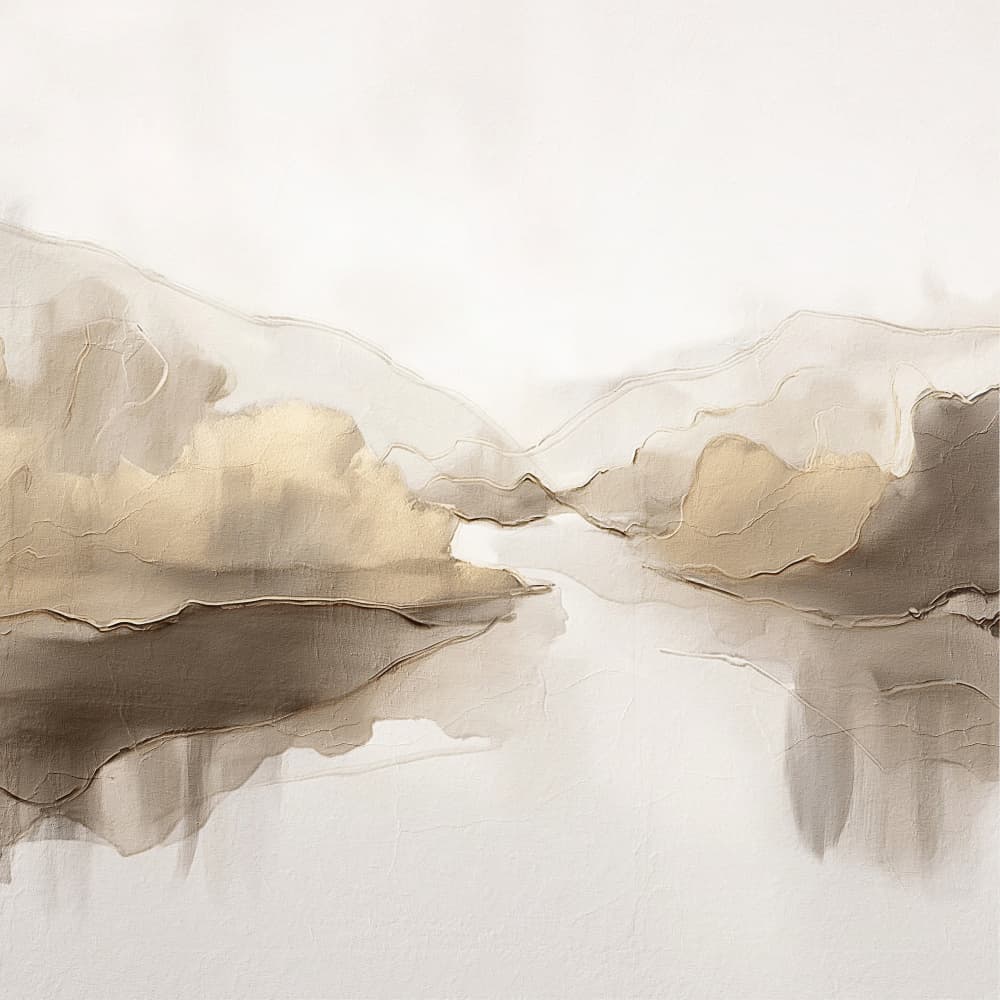 Abstract Golden Landscape by Alma — canvas wall art