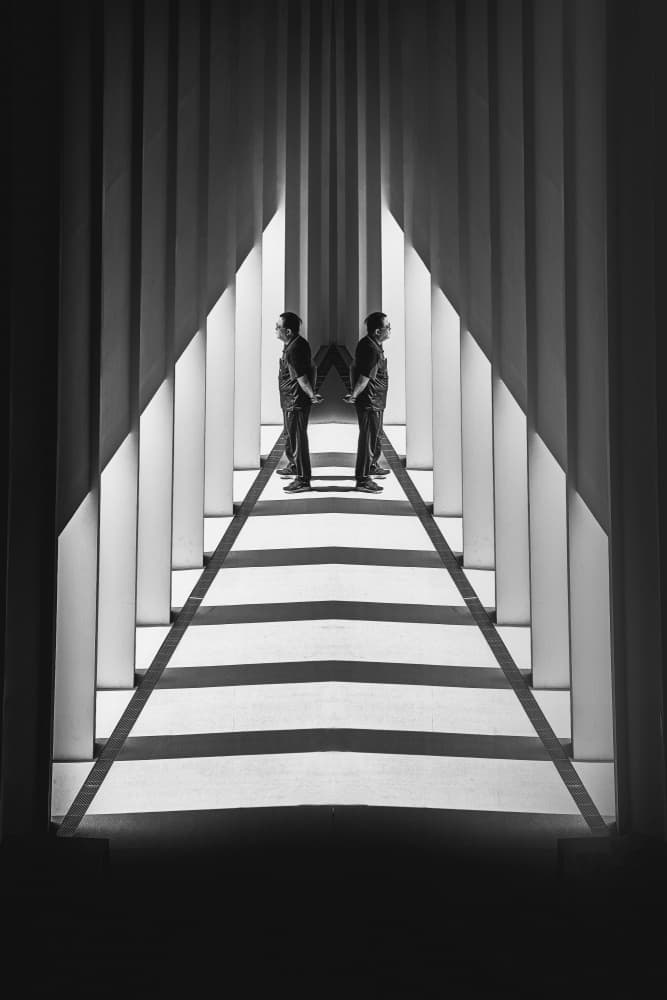 Mirrored Perspective by MingLun Tsai (蔡明倫) — canvas wall art