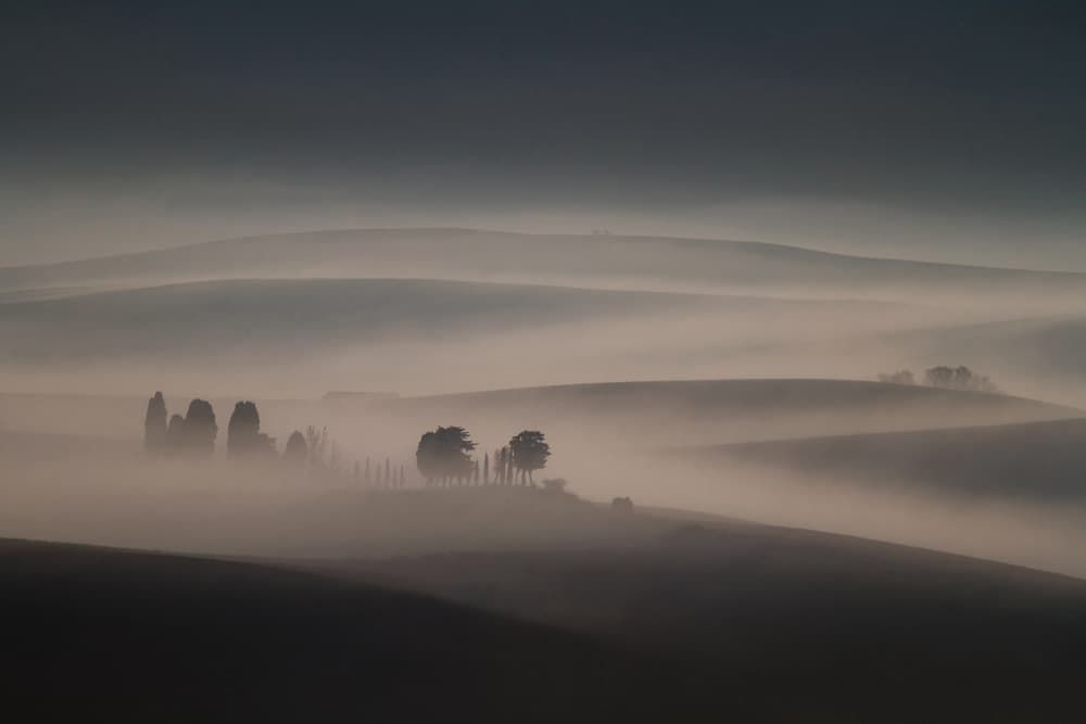 Misty Morning Hills by Andrea Lorenzetti — canvas wall art