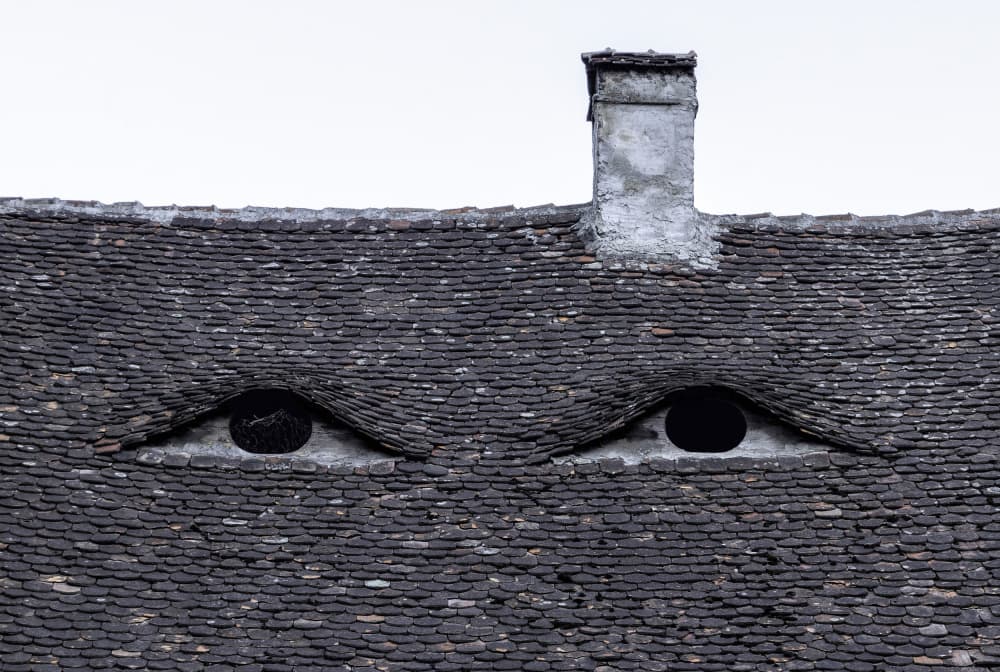 Watchful Roof Eyes by Karim Al Thahaby — canvas wall art