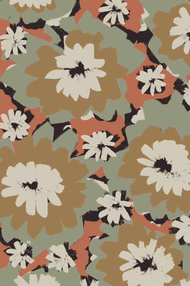 Floral Harmony by Treechild — canvas wall art