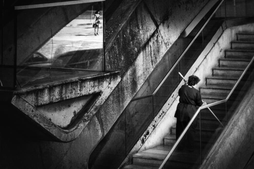 Urban Ascent Reflection by Laura Mexia — canvas wall art