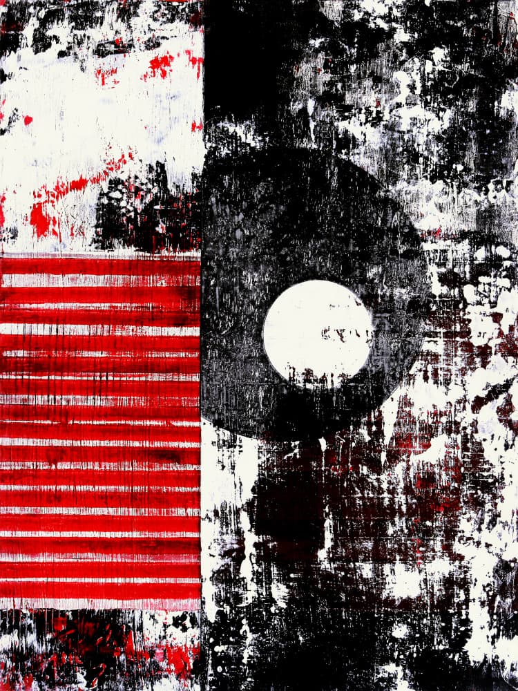 Bold Geometric Contrast by Petr Strnad — canvas wall art