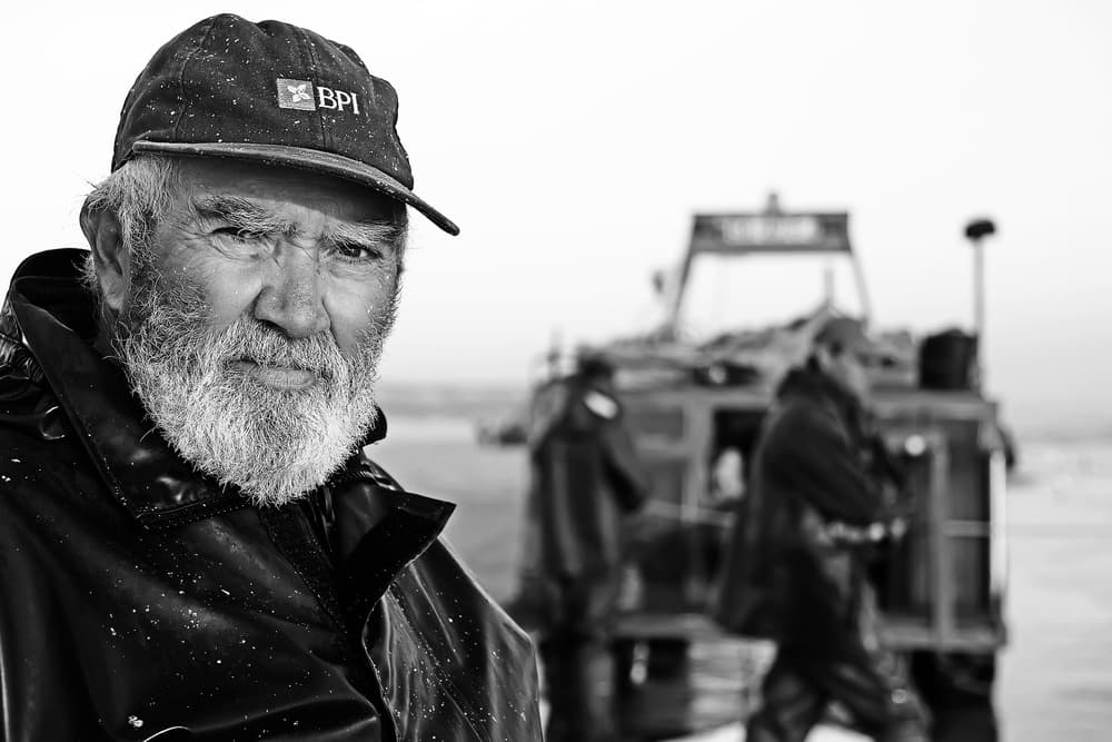 Weathered Fisherman Portrait by Josefina Melo — canvas wall art