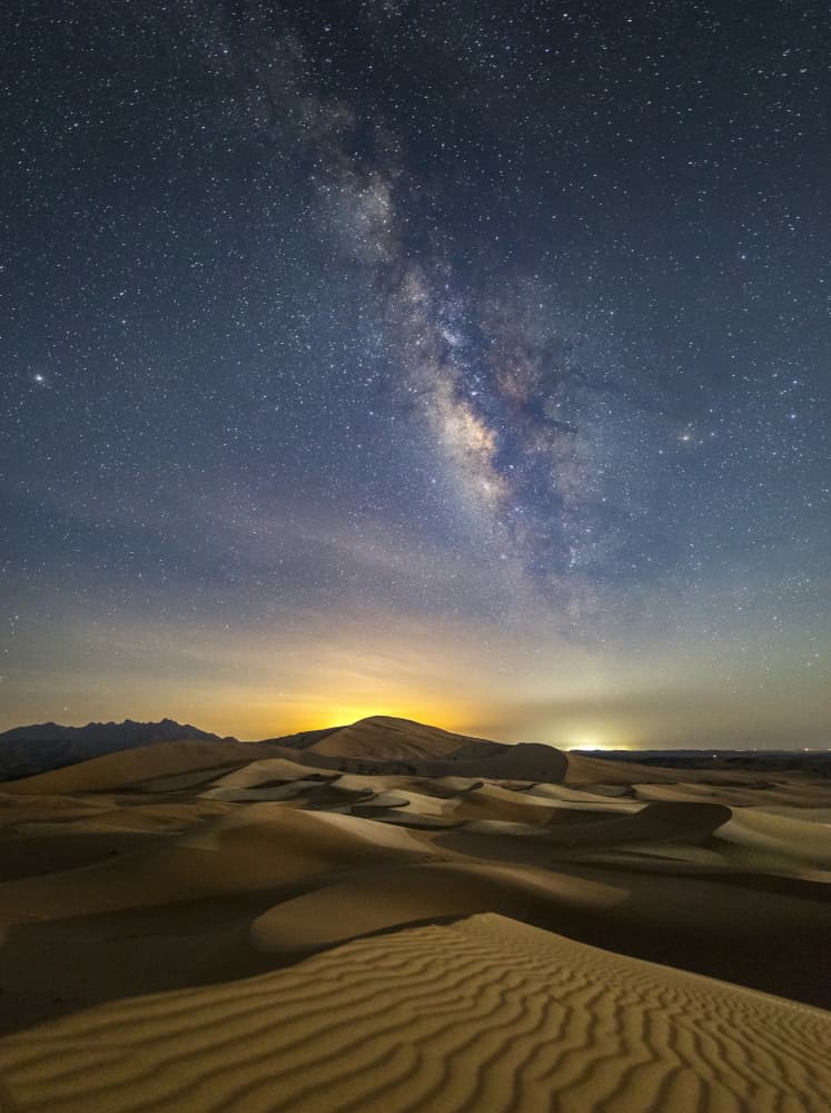 Starry Desert Dunes by Ashraf Habib — canvas wall art