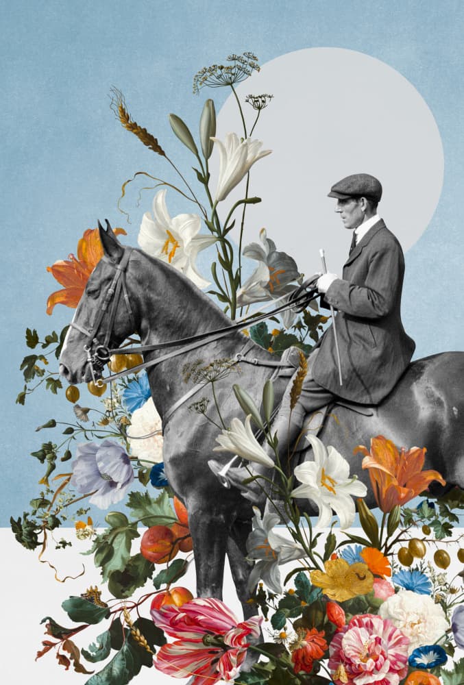Vintage Equestrian Floral Dream