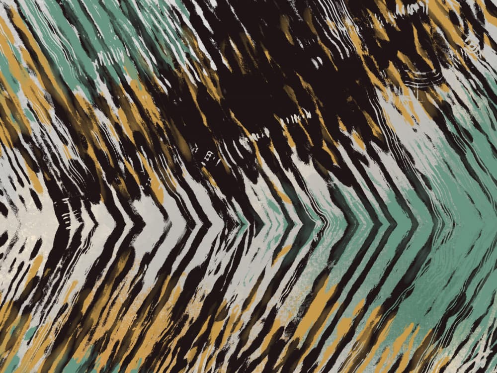 Vibrant Abstract Chevron by Little Dean — canvas wall art