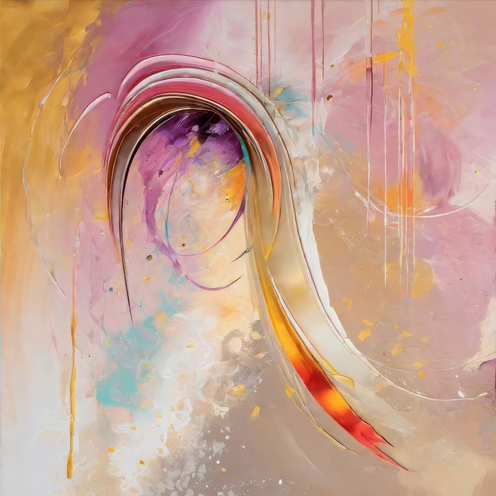 Vibrant Abstract Flow by Alpenglow Workshop — canvas wall art