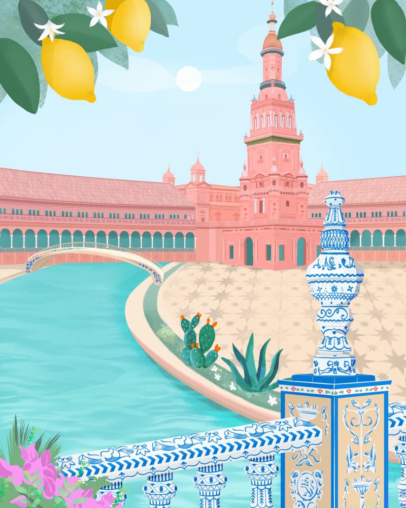 Sevilla, Spain by Petra Lizde — canvas wall art