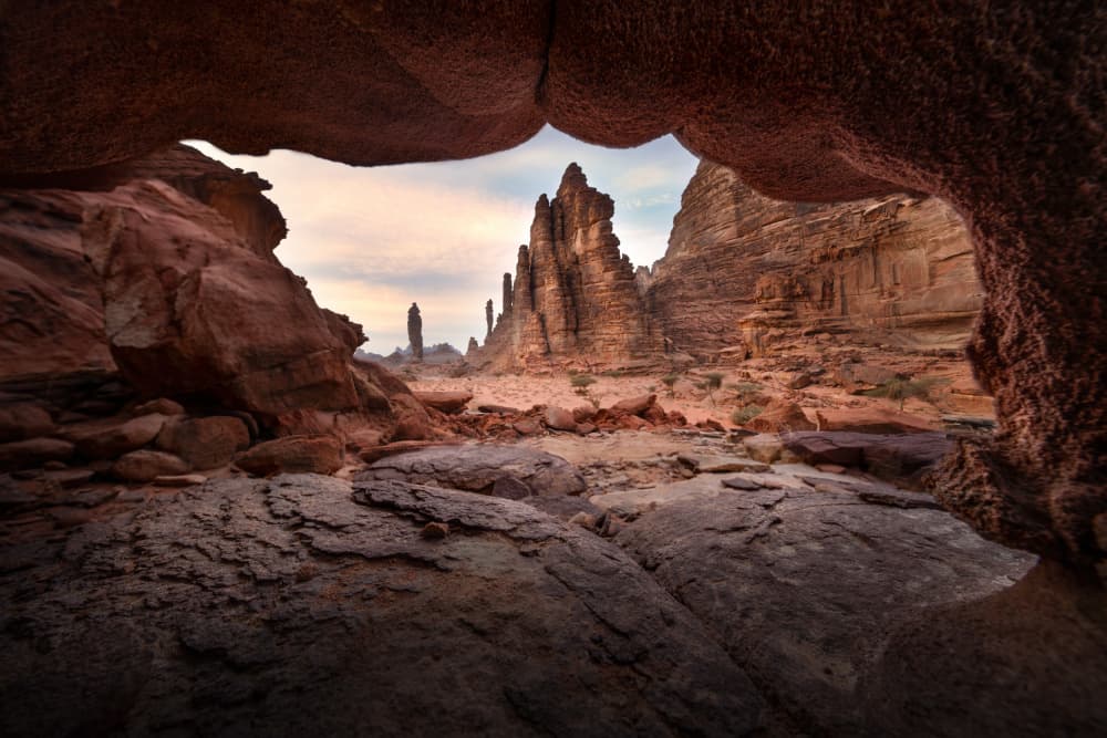 Majestic Desert Archway by Li Ying — canvas wall art