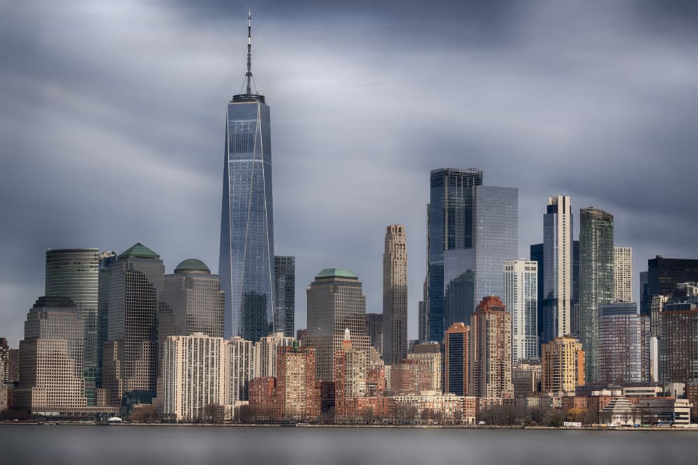 Dramatic Manhattan Skyline by Paolo Bolla — canvas wall art