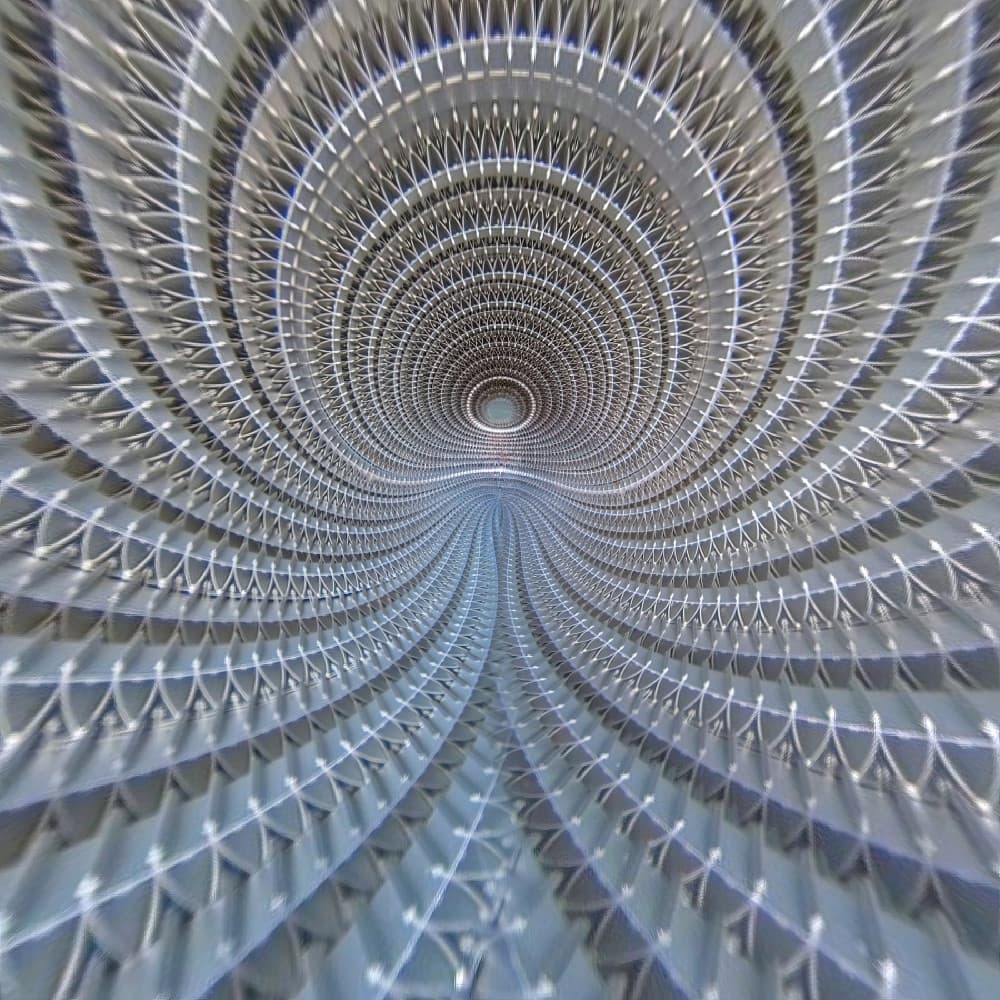 Infinite Geometric Tunnel by Juan C. Murcia — canvas wall art