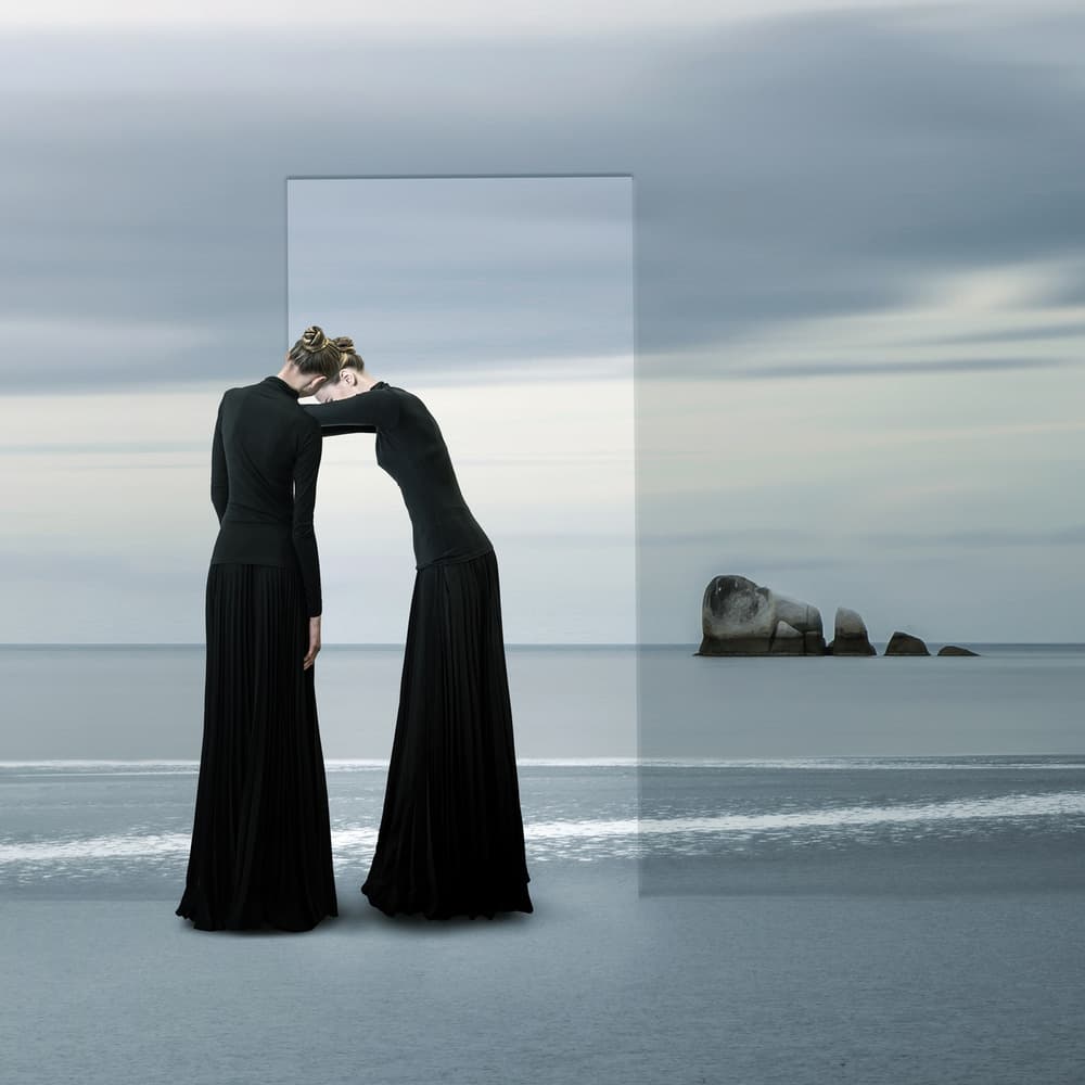 Surreal Ocean Reflection by hardibudi — canvas wall art